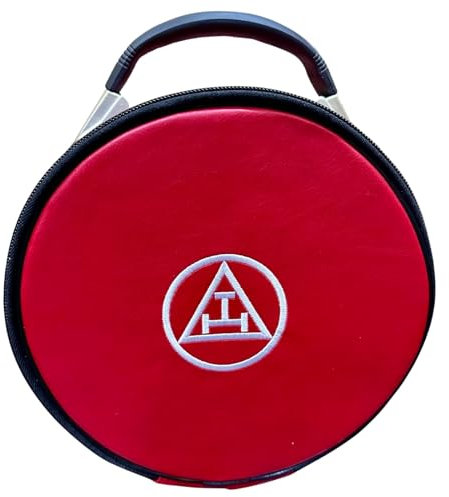 Masonic Regalia Royal Arch Red Crown Cap Case