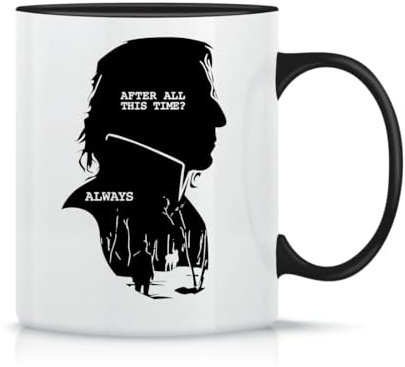 Moonai After All This Time? Always Klassische Keramik-Kaffeetasse Weiß Schwarz Rosa Magisch 330ml