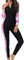 SEAUR Costume da Bagno 1 Pezzo Donna Rashguard Completo Pantaloni a Maniche Lunghe Tuta Subacquea Integrale Muta da Spiaggia Surf Nuoto Rosa 1 L