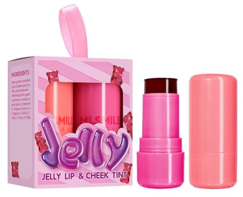 Jelly Blush, 1/2/4 Stück Milk Jelly Blush, Blush Essence Blush, Cooling Water Tint,Sheer Lip & Cheek Stain,Buildable Watercolor Finish,Long Lasting Moisturising Jelly