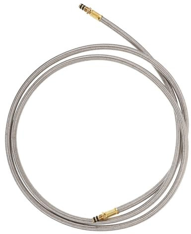 Happyyami Edelstahl Brenner Schlauch 100 cm Für Outdoor Campingkocher Verlängerungsschlauch Sicherer Anschluss Für Grillen Wandern Und Camping