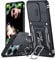 LeYi Coque pour Xiaomi Redmi Note 13 Pro 4G Antichoc avec Protection Caméra Coulissante,Étui de PC Dur et TPU Silicone Militaire Anti-Rayures Coque Note 13 Pro 4G Anneau-Noir