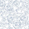 CiCiwind Self Adhesive Wallpaper White Blue Floral Contact Paper 44×300CM Peel and Stick Wallpaper Sticky Back Plastic Rose Stick on Wallpaper Waterproof Living Room Bedroom Wall Cabinet Vinyl Film