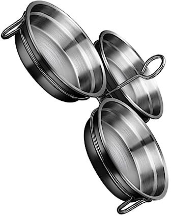 LABRIMP Set Cuocere Uova in Camicia Realizzati in Acciaio Inox Resistente Maniglia Centrale Per Sicurezza E Praticità in Cucina