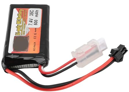 2S Lipo 500 MAh 7,4 V 35 C Lithium für RC-Hubschrauber, RC-Drohnen, RC-Bootsmodellflugzeuge (SM-2P)