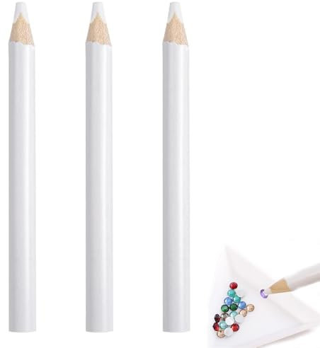 3 Pieces White Nail Pencil, 2-In-1 Nail Whitening Pencils, Art Manicure Pen, White Pencil, For Manicure, Mobile Phone Case, Accessories And Other Occasions