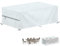 LAMUNI Gartenlounge Abdeckung für Gartenmöbel Schutzhülle Wasserdicht Abdeckhaube Gartenmöbel Plane Outdoor Tischabdeckung, 420D Oxford Gewebe Loungesofa Abdeckplane für Gartentisch, 260x100x80cm