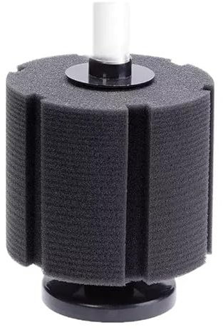 Happet E-Jet 104 Schwammfilter für Aquarien von 100–200 l, biologischer und mechanischer Innenfilter, für Garnelen und Fische, Süß- und Meerwasser. Sicher für empfindliche Organismen.