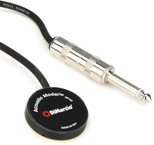 DiMarzio DP130-BK Micro pastille pour Guitare acoustique Noir