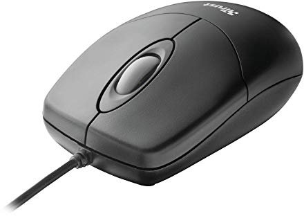 Trust Basi Souris Optique Mini Filaire (1000 DPI, 3 Boutons) - Noir