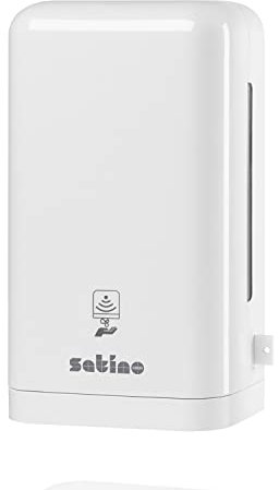 Satino by WEPA automatischer Spender mit Sensor für Seife I Desinfektionsmittel I Toilettensitzreiniger I Large Clean&Care Spender
