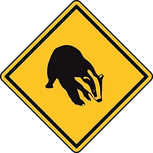 U24 Aufkleber Vorsicht Dachs Autoaufkleber Sticker