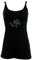 GURU SHOP Yoga-Top aus Bio-Baumwolle OM - Schwarz, Damen, Size:L