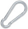 Feuerwehr-Karabinerhaken 10 x 100mm Stahl verzinkt 5 Stück Silber Karabiner DIN 5299 Karabinerhaken