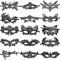 CNYMANY 15 Packs Damen Sexy Flexible Lace Masks Augenmaske für Ball Party Venezianische Maskerade Kostüm - Schwarz