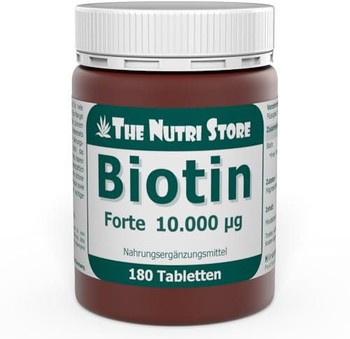 Biotin 10.000 µg Tabletten 180 Stk. - entspricht einem 6 Monatsvorrat