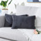 Mandioo 2er Set 30x50 cm Grau Faux Fur Flauschigen Kissenbezüge Moderne Künstlich Pelz Kissenhüllen Dekorative Sofakissen Dekokissen Weicher Zierkissenbezug für Wohnzimmer Sofa Schlafzimmer