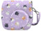Leebotree Sofortbildkameras Tasche Kompatibel mit Instax Mini 12 / Mini 11 Sofortbildkamera aus Weichem Kunstleder mit Schulterriemen und Tasche (Lila Katze)