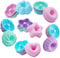 To encounter 24Pack Silikonformen, Antihaft 2 3/4 Zoll Silikon Donut Form, Silikon Backformen, Silikon Donut Pfanne, Muffin, Jello, Bagel Pfanne, Backofen-Mikrowelle-Spülmaschinenfest