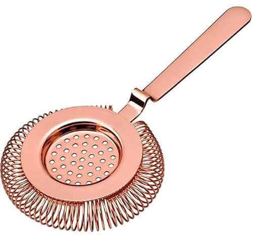 Colador de cóctel de acero inoxidable para copas de mezcla y coctelera de cobre (4 colores disponibles)