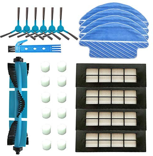 Accesorios para Cecotec Serie Conga 3090 con Cepillo principal, Cepillos laterales, Filtros HEPA y Mopas para Robot Aspirador Conga 3090.