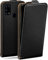 moex Flip Case für Samsung Galaxy M31 Hülle klappbar mit 360 Grad Schutz, Handyhülle mit Displayschutz, PU Leder Handytasche Lederhülle, Flip Case Cover Klapphülle, Schwarz