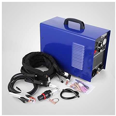 CT520D Plasma Cutter Tig Stick Welder 3 in 1 Combo Welding Machine, 50Amp Air Plasma Cutter, 200A TIG/Stick Welder