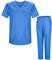 MISEMIYA - Unisex-Schrubb-Set - Medizinische Uniform mit Oberteil und Hose ref.8178 - X-Large, Hellblau 21