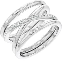 Calvin Klein Ring für Damen Kollektion MINIMAL LINEAR mit Kristallen - 35000203C