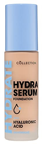 Collection Cosmetics Hydra Serum Foundation, Breathable Formula for Glowy Skin, 30ml, Beige