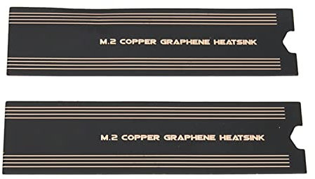 M.2 SSD grafene dissipatore custodia Raffreddamento NVMe rame grafene dissipatore di calore per M.2 SSD disco rigido, per PC portatile 0,15 x 74 x 22 mm (non include il disco