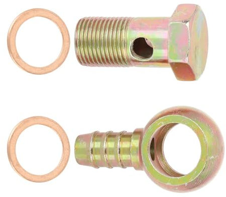 MACHSWON Car Banjo Hose Barb Bolt Fittings 18mm Washer Kit for Car Motorcycle