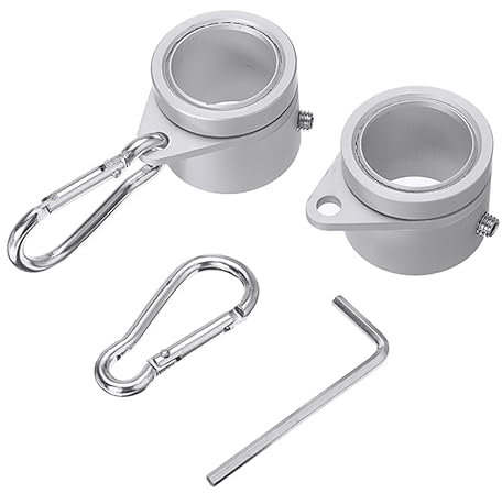 Banziaju Fahnenmast-Hardware-Flag-Pol-Pole-Ringe Anti-Tangling-Fahnenmast Ringe Aluminiumlegierung 360 ° Drehflaggring, Flag-Pol-Clips