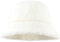 MEGAUK Damen Plüsch Fischerhut Wintermütze Flauschige Bucket Hat Breite Krempe Fellmütze Warme Anglerhut mit Perle Design (Weiß)