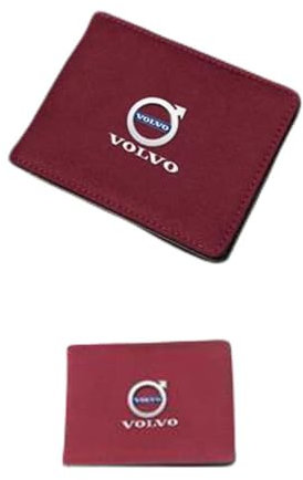 ZUMAHA Geldbörsen Ausweis Kartenhüllen Geldklammern Scheckbuchhüllen Portmonee für Volvo C40 S60 S60L S90 XC Classic XC40 XC60 XC70 XC90 Damen Herren Gift Zubehör,Redstyle