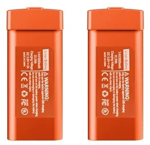 L800 Pro2 Drone Battery 7.4V 3000mAh L800 Pro2 4K Professional Camera Drone Genuine Battery L800 RC Drone Accessories (Color : L800 Pro2 Orange 2B)