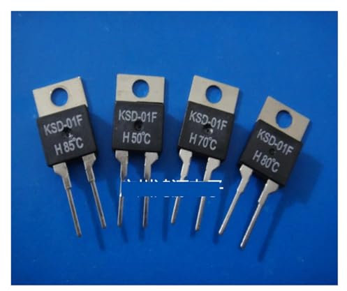 Temperature relay KSD-01F temperature control switch TO-220 temperature sensor 0 C ~ 150 C NO or NC temperature controller IINKUEYK(55 degree,NO)