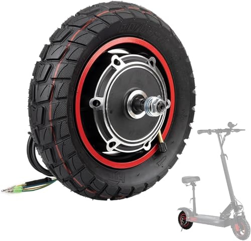 Motore per scooter elettrico, 10 pollici, 48 V, 500 W, per scooter elettrico Kugoo M4/M4Pro, pneumatici gonfiabili, motore a mozzo e scooter con pneumatici in gomma piena