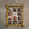KZY LONDON Fotorahmen Mehrere Bilder - Wandhängende Bilderrahmen mit Lichterkette & Wäscheklammern - Mehrere Fotorahmen für die Wand - Personalisierte Collage Fotorahmen Geschenk (50x60 cm) (Natural)