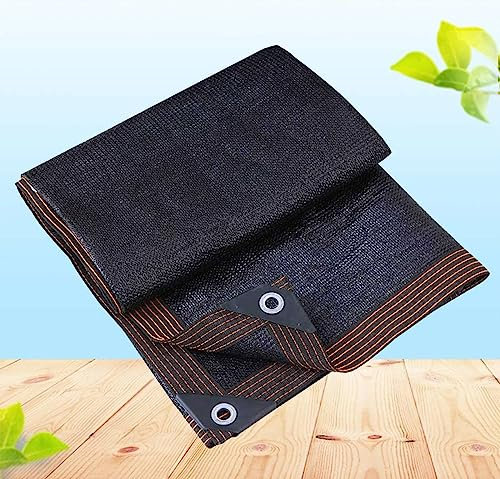 Tenda parasole per giardino, anti-invecchiamento, traspirante, con copertura in rete, per serra, pergolato, 4 x 6 m, colore: nero