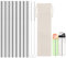 Metal Straws for Owala Freesip Water Bottle 24oz/32oz, 8Pcs 21cm Replacement Reusable Stainless Steel Straw with 2Pcs Cleaning Brush and 1 Travel Pouch, Accessories Compatible with Owala 710ml/945ml