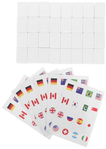JOINPAYA 65stücke Teiliges Mahjong-spielset Mit Flaggenmuster Kreatives Familienspiel Zur Kulturellen Entdeckung Einfach Zu Erlernen Für Gesellige Abende Und Bildung Über Nationalflaggen