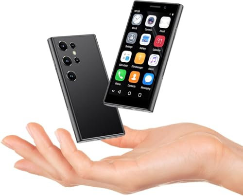 PrzTIk 4G kleines Backup Telefon, Android 10.0 Smartphone, 3.0 Zoll Bildschirm, 2GB RAM+16GB ROM, 2000mAh Batterie, Gesichtserkennung Billiges Handy (Black)