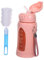 HOLIDYOYO 1Set Borraccia Sportiva con Cannuccia Acqua e Palestra Design Antiperdite Facile Trasportare per Attività e Picnic