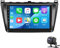 9 Android 14 Car Stereo for Maz-da 6 2007-2012 Touch Screen Double Din Radio Receiver w/Wireless Carplay Android Auto GPS Navigation Bluetooth Wifi BT SWC FM Backup Camera Mic(Color:4 CORE 1+32G)