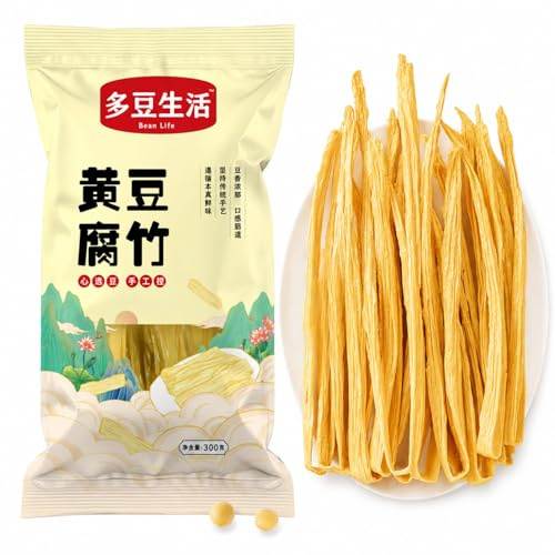 AOIRCE Dried Yuba Soy Skin for Hot Pot, Stir-Fries & Soups, 300g