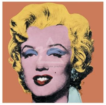 Andy Warhol - Shot Orange Marilyn (b) Poster Kunstdruck (36 x 28cm)