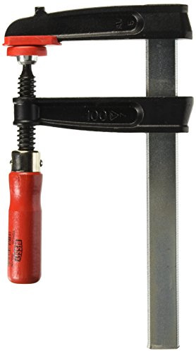 BESSEY Temperguss-Schraubzwinge TGRC20 | 200 mm Spannweite | Solide Schraubzwinge mit Tempergussbügel für präzises und zuverlässiges Spannen bei täglichen Arbeiten