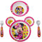 The First Years Disney Minnie Mouse Dinnerware Set - Toddler Plates and Toddler Utensils- 4 Piece Set