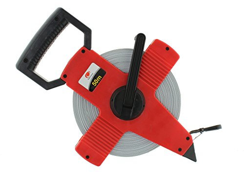 Bandmaß Fiberglas Länge 50 m Maßbandbreite 13 mm Rollbandmaß Rollenmaß